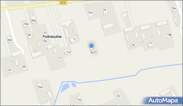 Nasutów, Nasutów, 74, mapa Nasutów