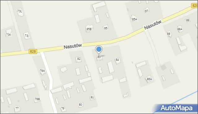 Nasutów, Nasutów, 83, mapa Nasutów