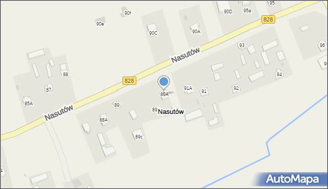 Nasutów, Nasutów, 89A, mapa Nasutów