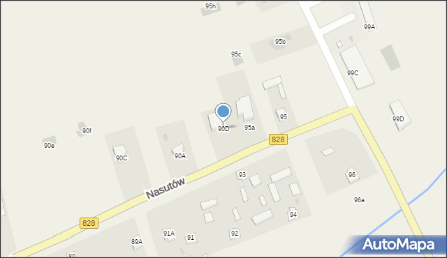 Nasutów, Nasutów, 90D, mapa Nasutów