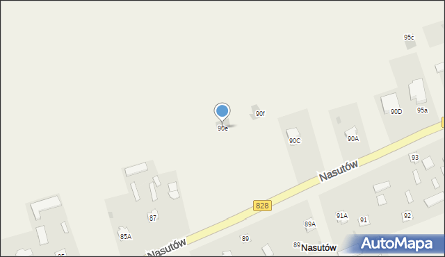 Nasutów, Nasutów, 90e, mapa Nasutów