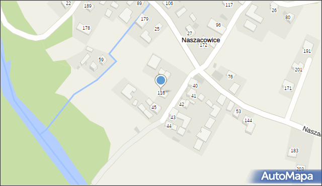 Naszacowice, Naszacowice, 116, mapa Naszacowice