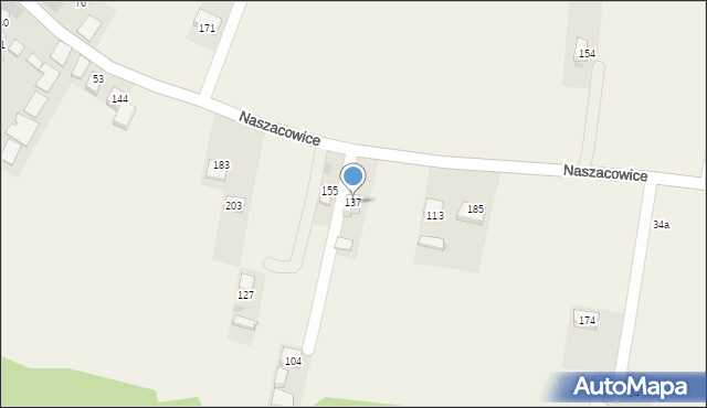 Naszacowice, Naszacowice, 137, mapa Naszacowice