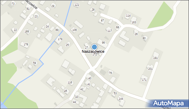Naszacowice, Naszacowice, 172, mapa Naszacowice