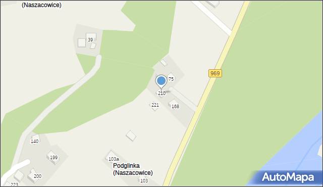 Naszacowice, Naszacowice, 210, mapa Naszacowice