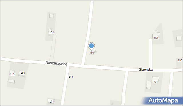 Naszacowice, Naszacowice, 219, mapa Naszacowice