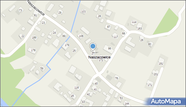 Naszacowice, Naszacowice, 27, mapa Naszacowice