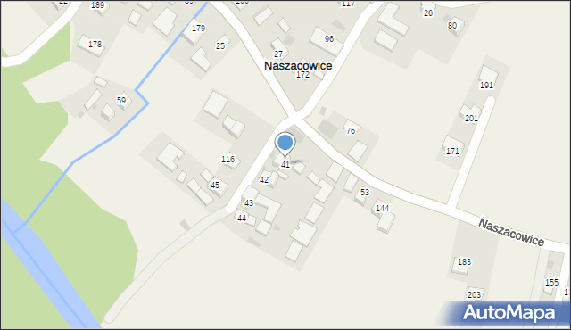 Naszacowice, Naszacowice, 41, mapa Naszacowice