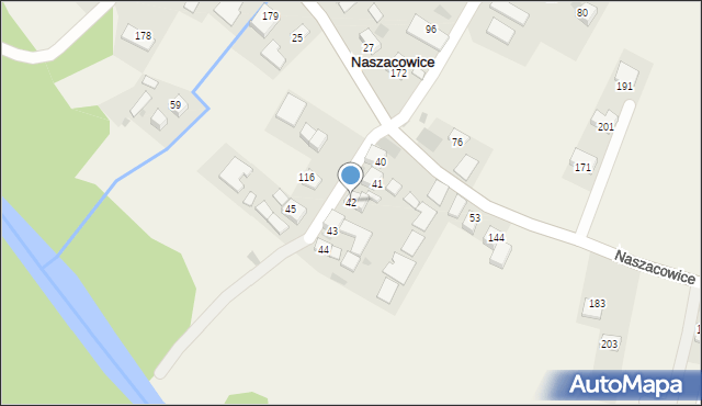 Naszacowice, Naszacowice, 42, mapa Naszacowice