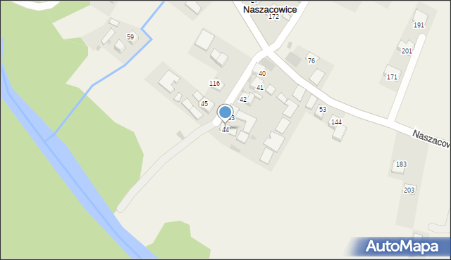 Naszacowice, Naszacowice, 44, mapa Naszacowice