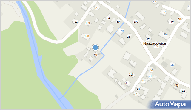 Naszacowice, Naszacowice, 59, mapa Naszacowice