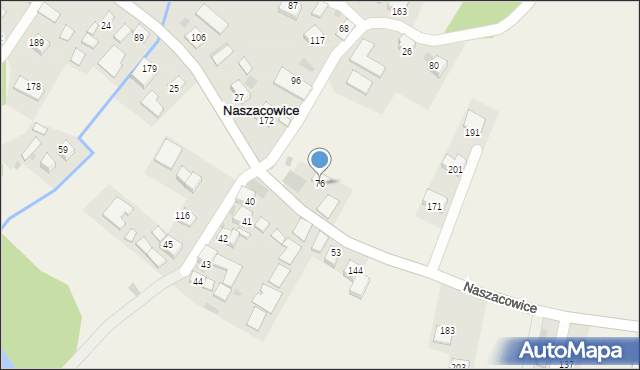 Naszacowice, Naszacowice, 76, mapa Naszacowice