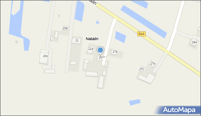 Natalin, Natalin, 27, mapa Natalin