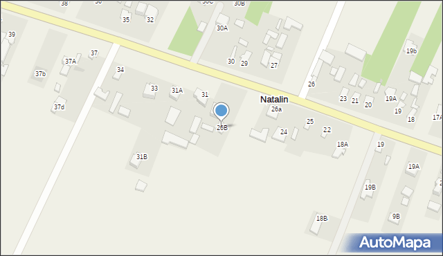 Natalin, Natalin, 26B, mapa Natalin