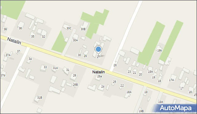 Natalin, Natalin, 27, mapa Natalin