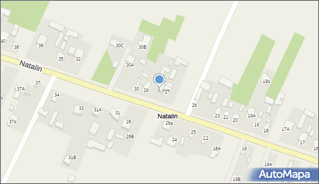 Natalin, Natalin, 27A, mapa Natalin