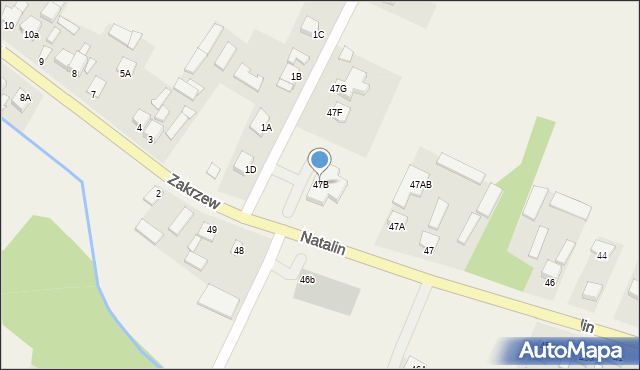 Natalin, Natalin, 47B, mapa Natalin