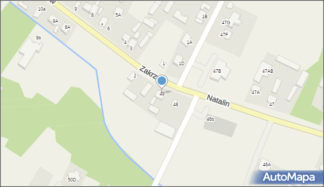 Natalin, Natalin, 49, mapa Natalin