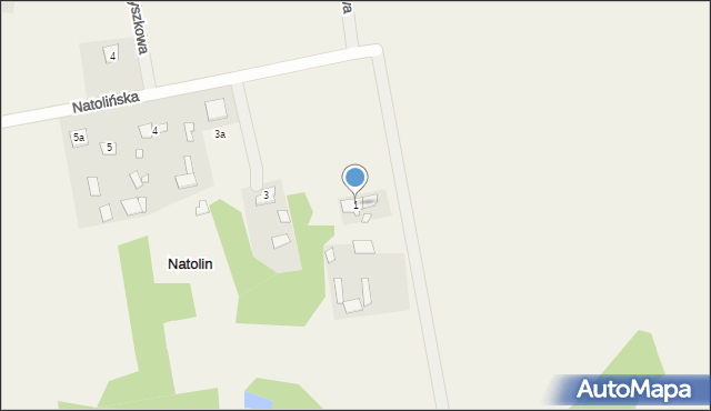 Natolin, Natolin, 1, mapa Natolin