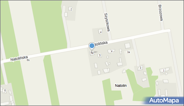 Natolin, Natolin, 5a, mapa Natolin