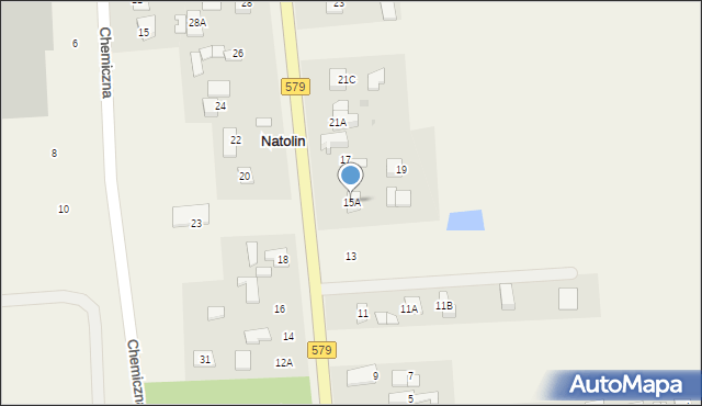 Natolin, Natolin, 15A, mapa Natolin