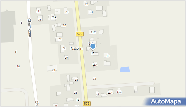 Natolin, Natolin, 17, mapa Natolin