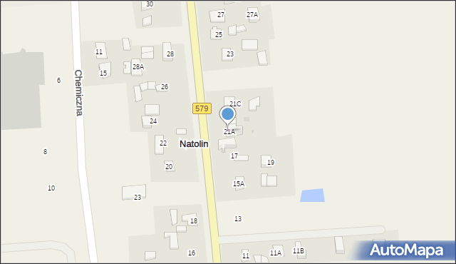 Natolin, Natolin, 21A, mapa Natolin