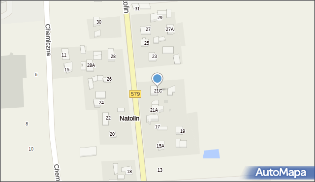 Natolin, Natolin, 21C, mapa Natolin