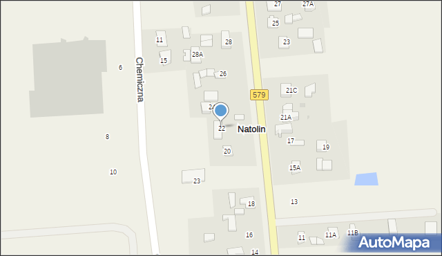 Natolin, Natolin, 22, mapa Natolin