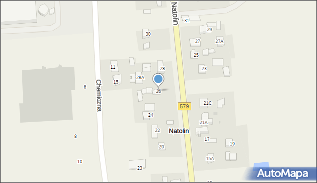 Natolin, Natolin, 26, mapa Natolin