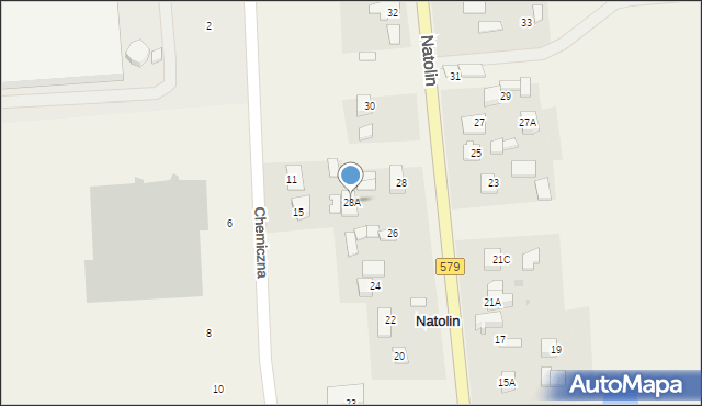 Natolin, Natolin, 28A, mapa Natolin