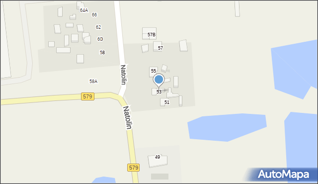 Natolin, Natolin, 53, mapa Natolin