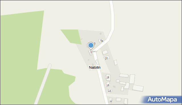 Natolin, Natolin, 1, mapa Natolin