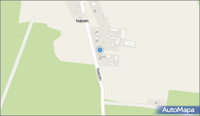 Natolin, Natolin, 12, mapa Natolin