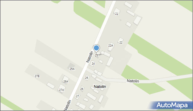 Natolin, Natolin, 23, mapa Natolin