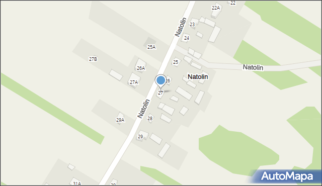 Natolin, Natolin, 27, mapa Natolin