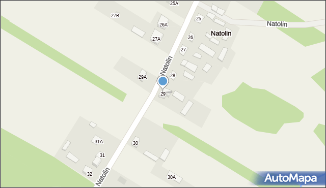 Natolin, Natolin, 29, mapa Natolin