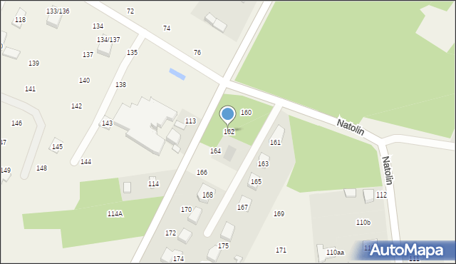 Natolin, Natolin, 162, mapa Natolin