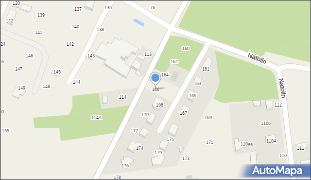 Natolin, Natolin, 166, mapa Natolin