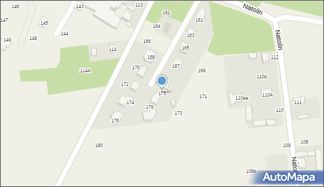 Natolin, Natolin, 175, mapa Natolin