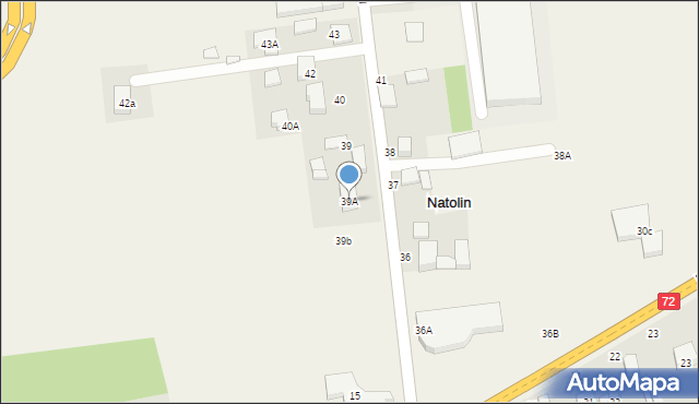 Natolin, Natolin, 39A, mapa Natolin