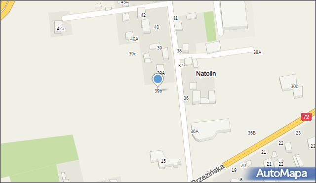 Natolin, Natolin, 39b, mapa Natolin