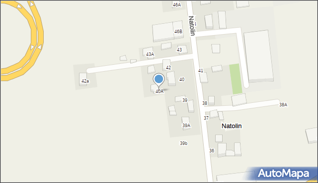 Natolin, Natolin, 40A, mapa Natolin