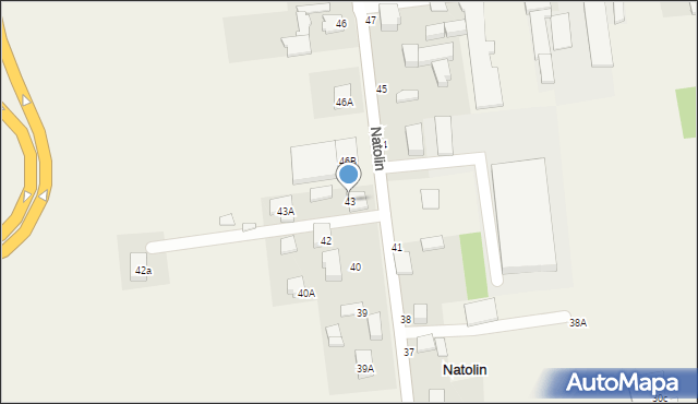 Natolin, Natolin, 43, mapa Natolin