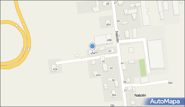 Natolin, Natolin, 43A, mapa Natolin