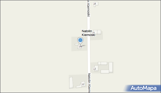 Natolin Kiernoski, Natolin Kiernoski, 14a, mapa Natolin Kiernoski
