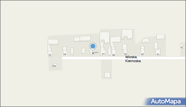 Natolin Kiernoski, Natolin Kiernoski, 36, mapa Natolin Kiernoski