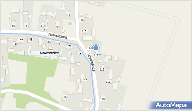 Nawodzice, Nawodzice, 113, mapa Nawodzice