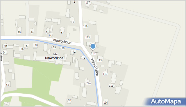 Nawodzice, Nawodzice, 114, mapa Nawodzice