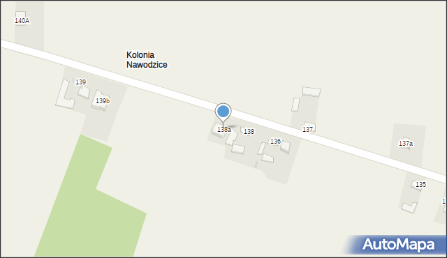 Nawodzice, Nawodzice, 138a, mapa Nawodzice